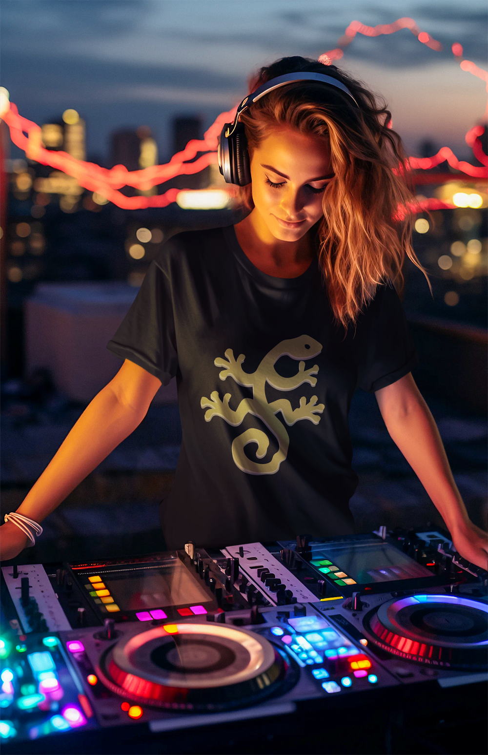 Lady Rebel Groove Tee: Dance, Party, and Live on the Edge