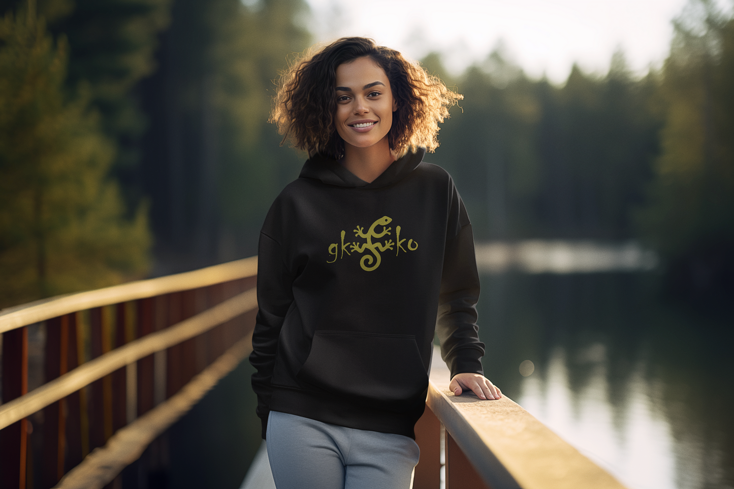 Lady Shine in GKKO Nature Collection Loose-Fit Hoodie