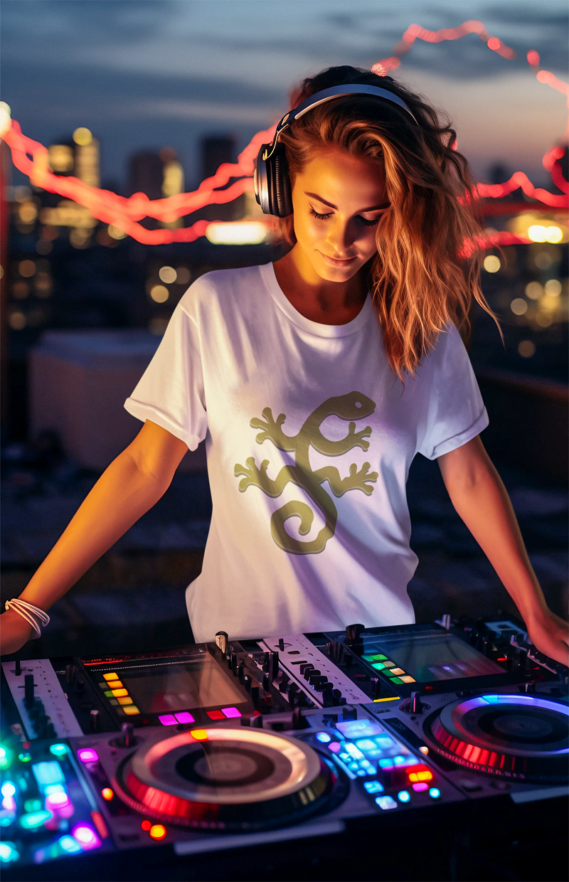 Lady Rebel Groove Tee: Dance, Party, and Live on the Edge